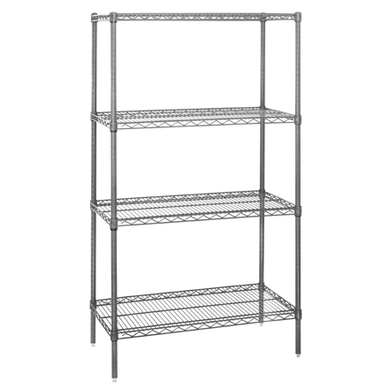 48 x 18 x 86" - 4 Shelf Wire Shelving Starter Unit