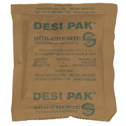 5 x 5 <span class='fraction'>1/2</span> x 1/2" Kraft Clay Desiccants - 34 Gallon Drum