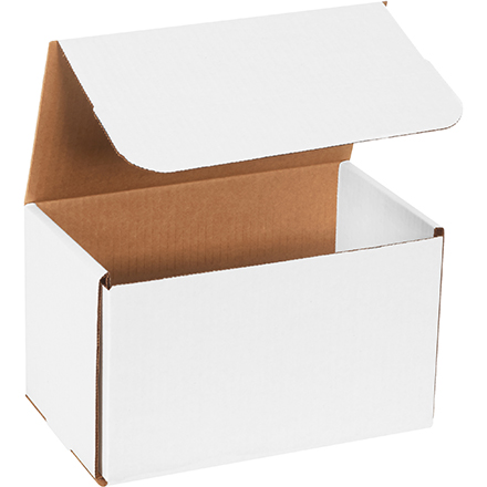 10 x 6 x 6" White Corrugated Mailers