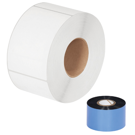 4.25" x 1181' Black Thermal Transfer Ribbons- Wax